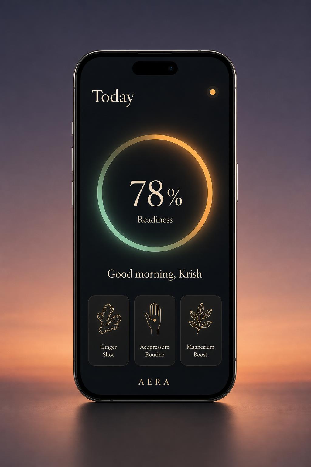 AERA today protocol screen